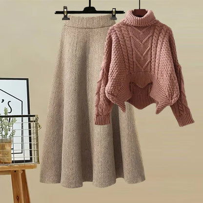 Robe Femme Élégante Col Montant et Taille Cintrée