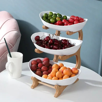 Plateau Apéritif 3 Étagères en Bois