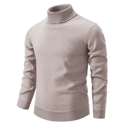 Pull Homme Col Montant Noir Classique