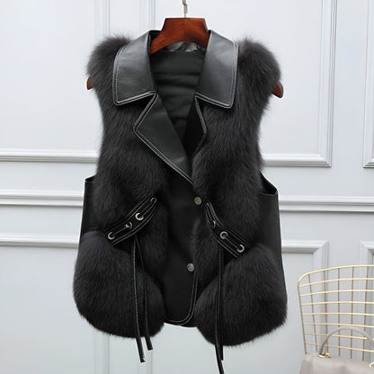 Gilet en Fourrure Synthétique Doux et Élégant