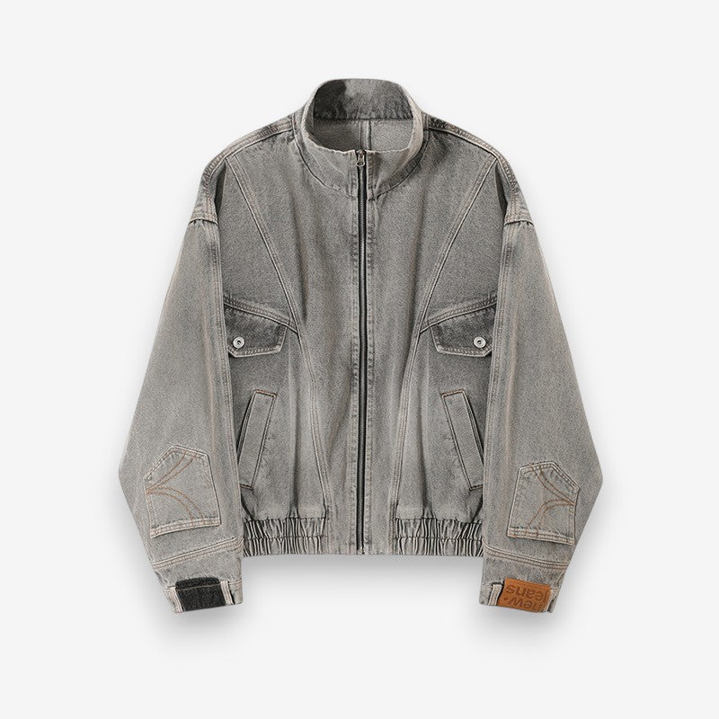 Veste femme classique en cuir avec manches longues et poches latérales - PanierRoyale