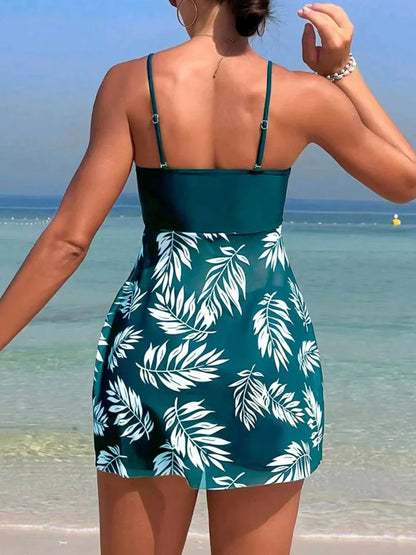 Tankini Femme Taille Haute Effet Sculptant Coupe Ajustée