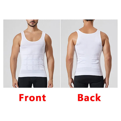 Débardeur Homme Sans Couture Compression Ventre Gainant