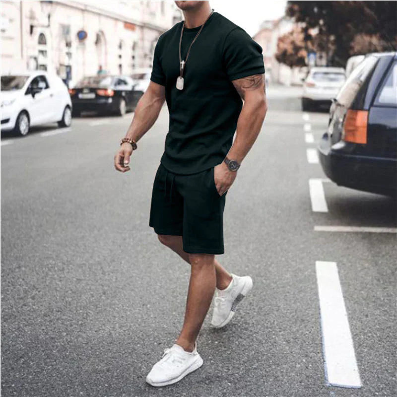 Chemise Homme Décontractée et Short Slim Été