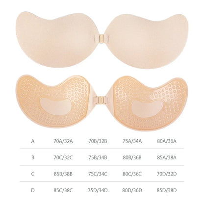 Soutien-gorge Femme Adhésif Push-up Sans Bretelles Invisible