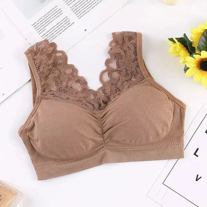 Soutien-gorge Femme Dentelle Sans Armature Confort Léger