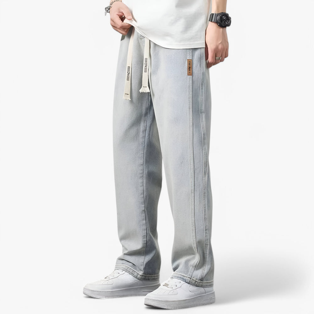 Pantalon Jean Taille Relaxe et Confortable