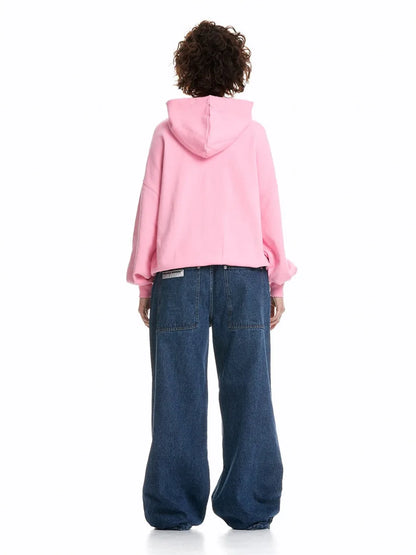 Sweat à Capuche Femme Streetwear avec Imprimé Étoiles