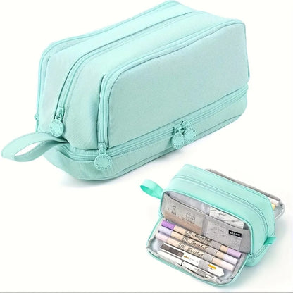 Trousse Scolaire Grande Capacité Compartiments Multiples Unisexe
