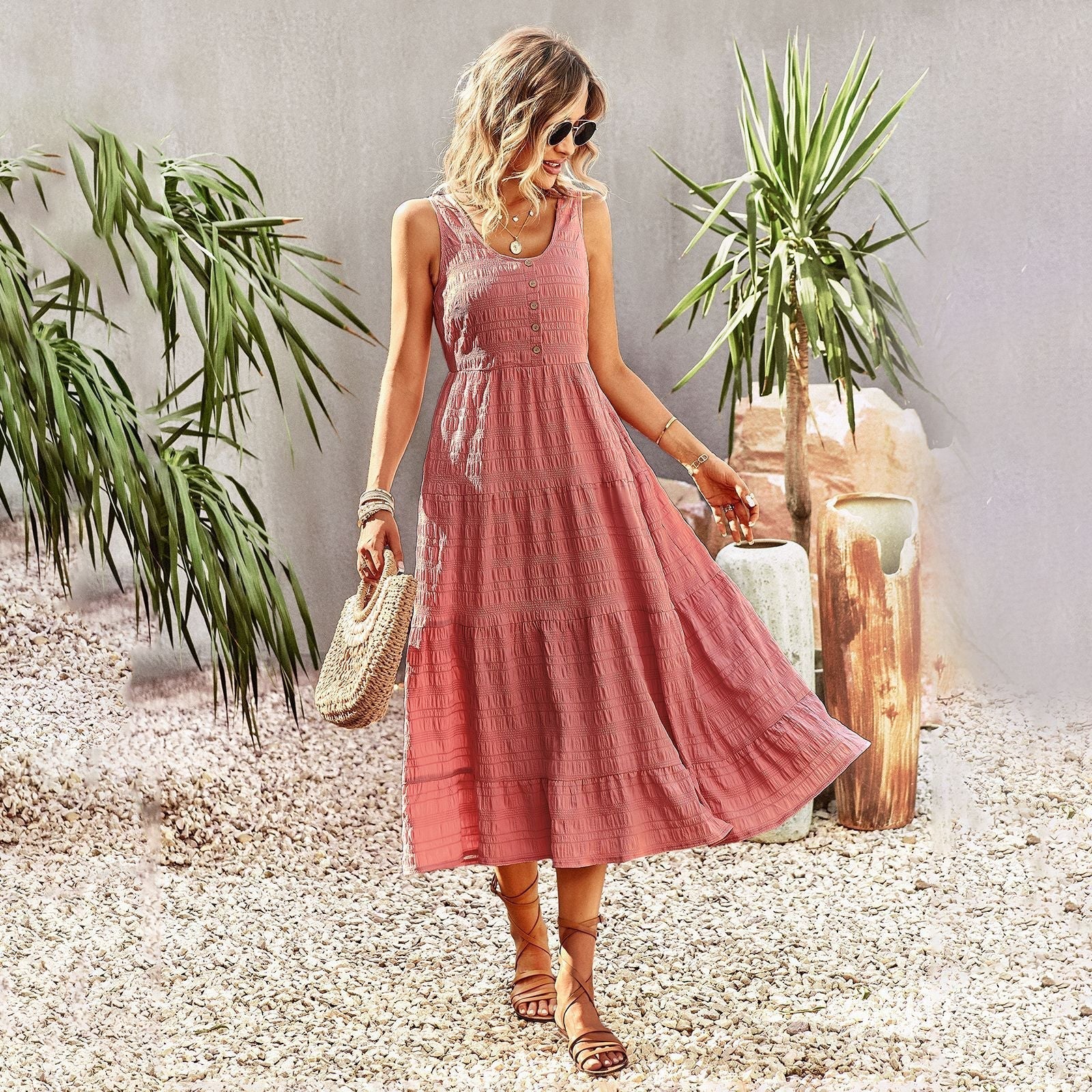 Robe de soirée femme élégante longue été - PanierRoyale