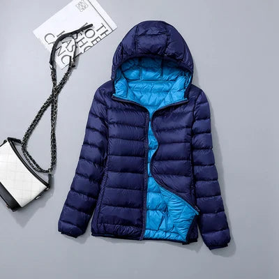 Doudoune Femme Hiver Bleu Marine