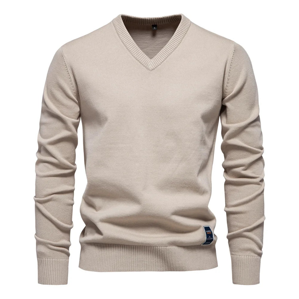 Pull Homme Col V Doux et Confortable