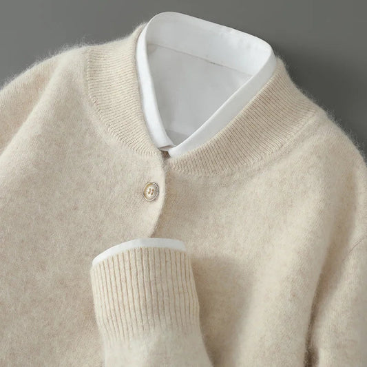 Cardigan Femme Tricot Doux à Boutons - BerlinGlamour