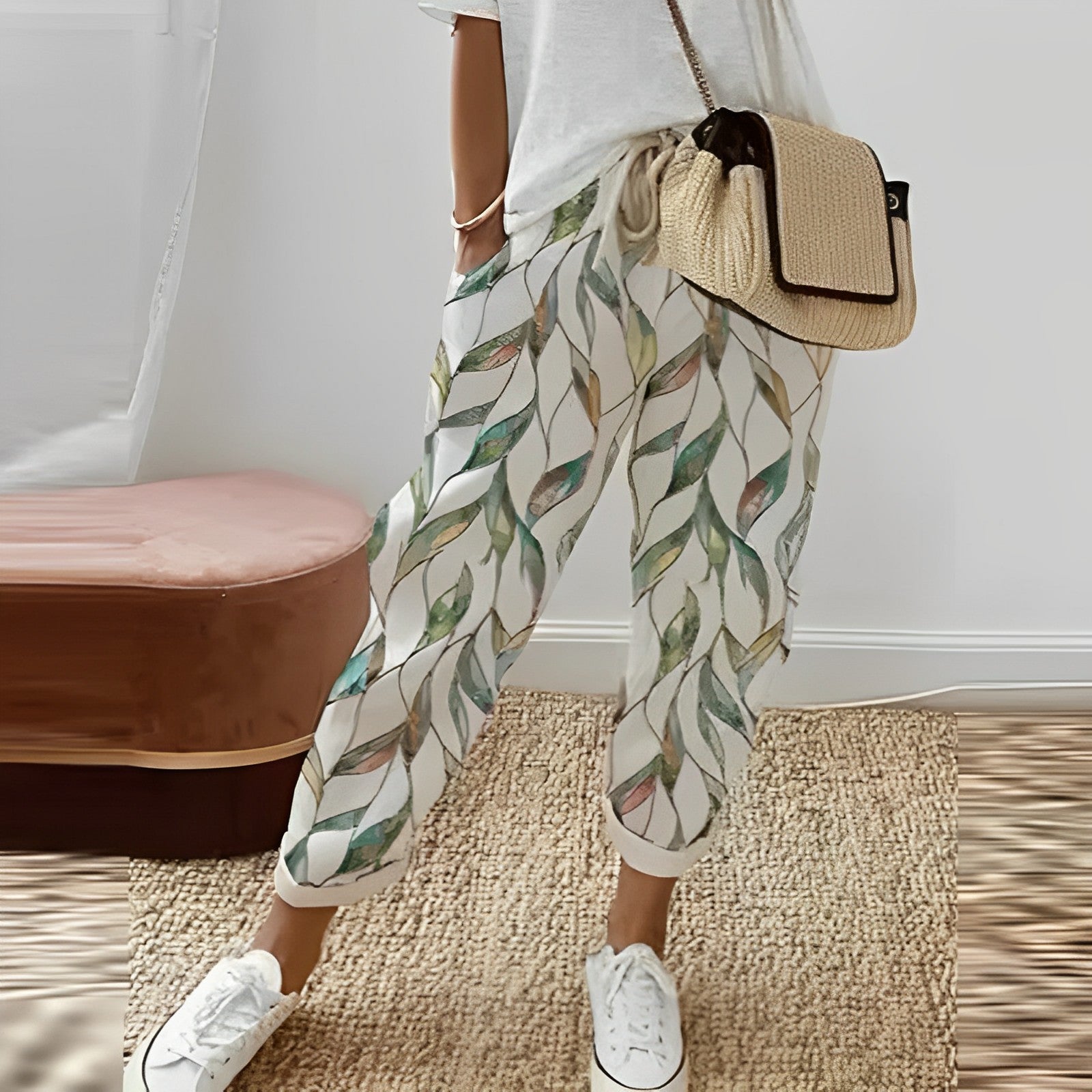 Pantalon Femme Taille Slim Élégant pour Travail - PanierRoyale