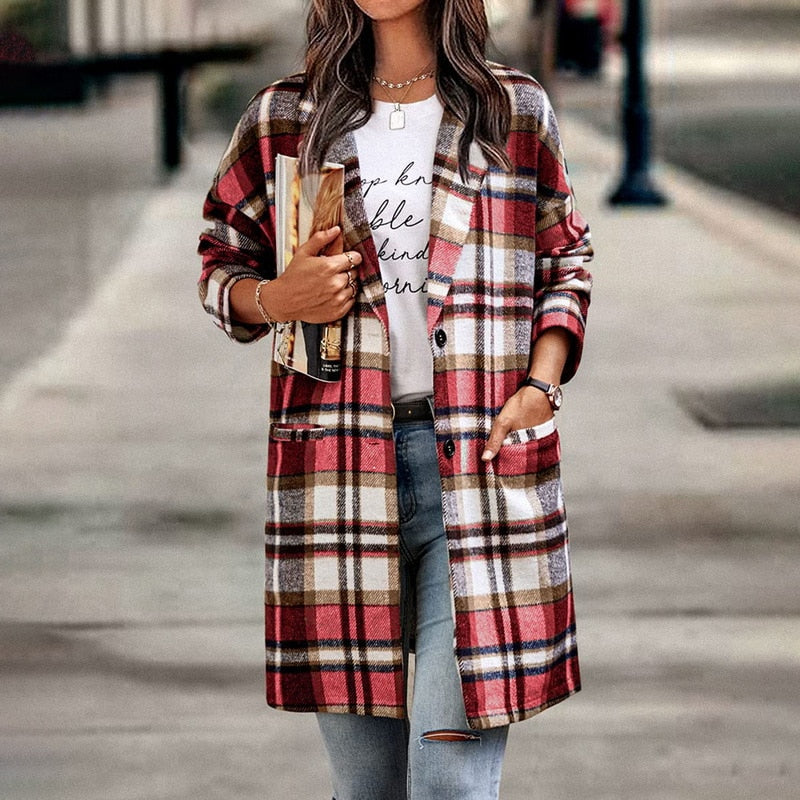 Manteau Femme Hiver Chic Taille Droite