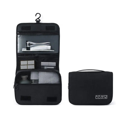Trousse de toilette Unisexe Pliable avec Compartiments Suspendue
