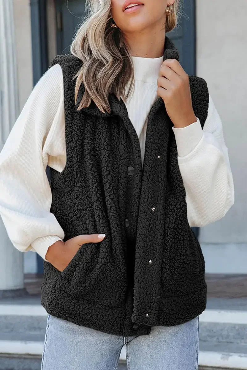 Gilet Doudoune Femme Vert Foncé Hiver