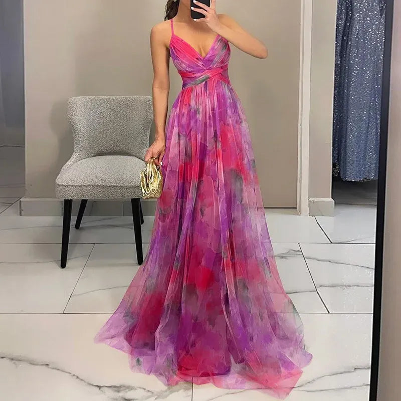 Robe Été Femme Longue Florale Élégante