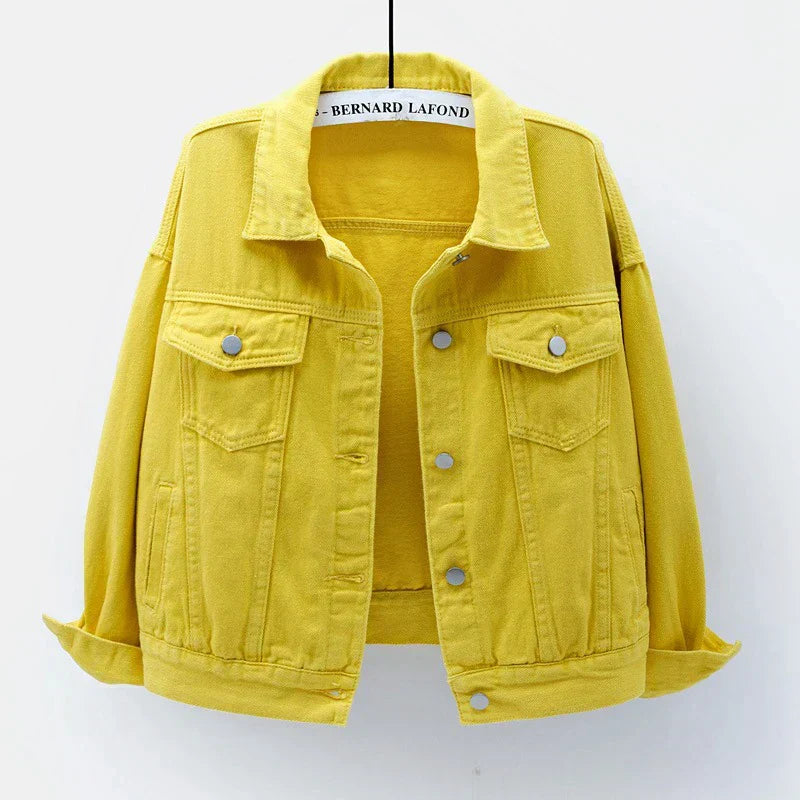 Veste En Jean Décontractée Pour Femme | Avec Bouton