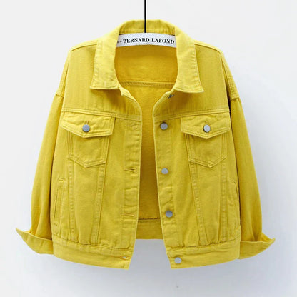 Veste En Jean Décontractée Pour Femme | Avec Bouton