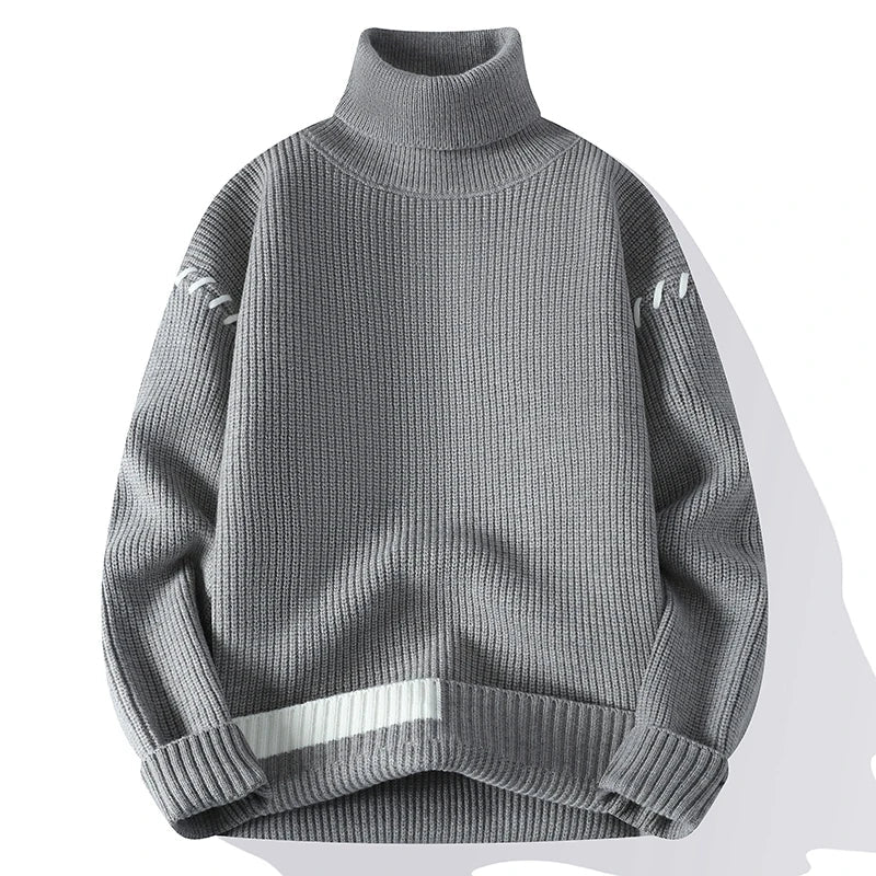 Pull Col Roulé Confort Manches Longues