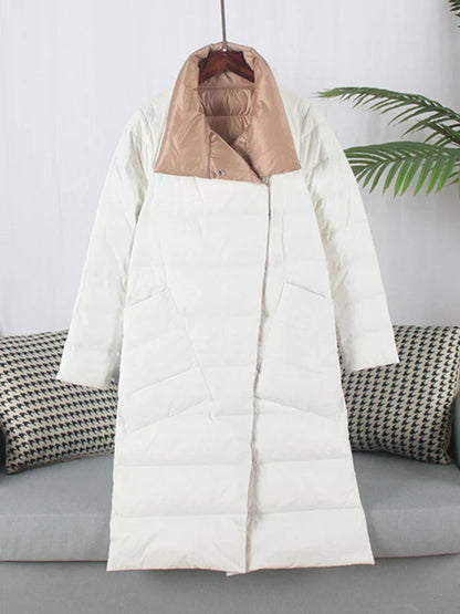 Manteau Femme Hiver Poches Carreaux Chic et Élégant