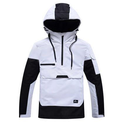 Veste de ski Unisexe Imperméable Coupe-vent avec Capuche Moderne