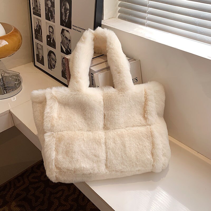 Sac Épaule Luxe Simili Fourrure - luxestyle