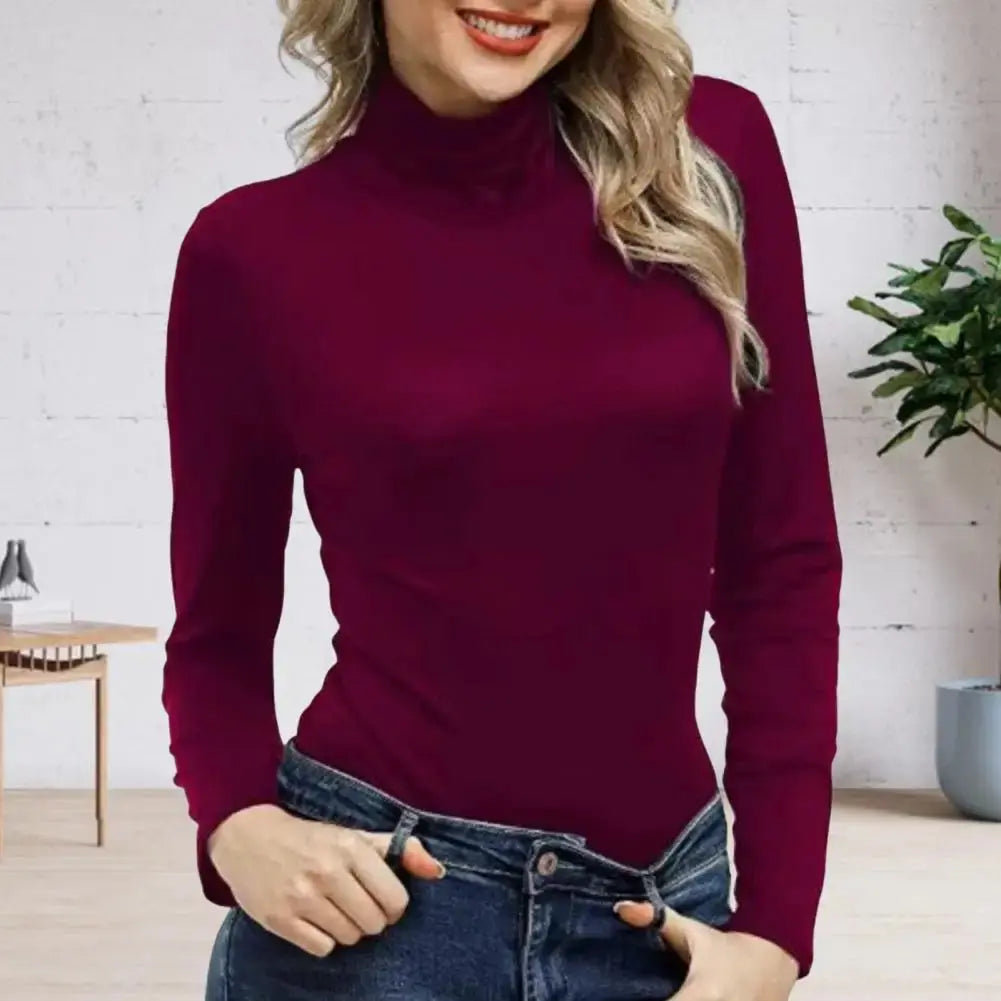 Pull à Manches Longues Élégant Taille Affûtée - BerlinGlamour