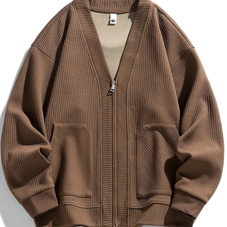 Cardigan Zippé Manches Longues Chic et Confortable - PanierRoyale