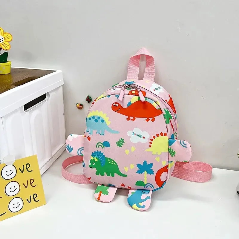 Sac à dos Enfant en Nylon Motif Dinosaure pour École Maternelle