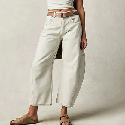 Pantalon Femme Décontracté Jeans Élargi