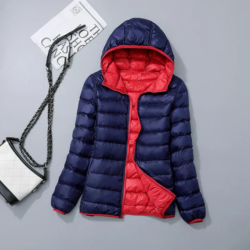 Doudoune Femme Hiver Bleu Marine