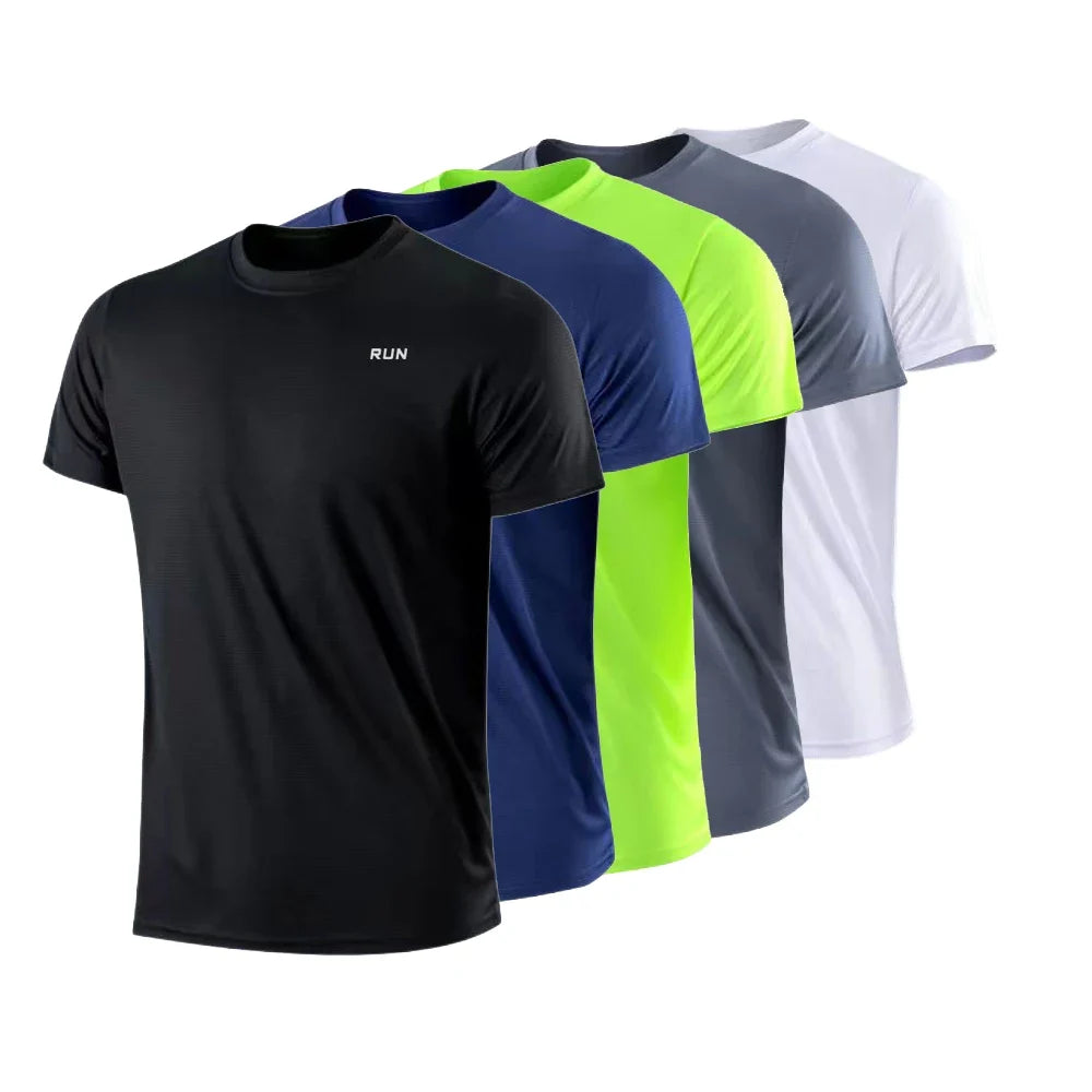 T-shirt Homme Séchage Rapide Col Rond Manches Courtes Coupe Légère - PanierRoyale