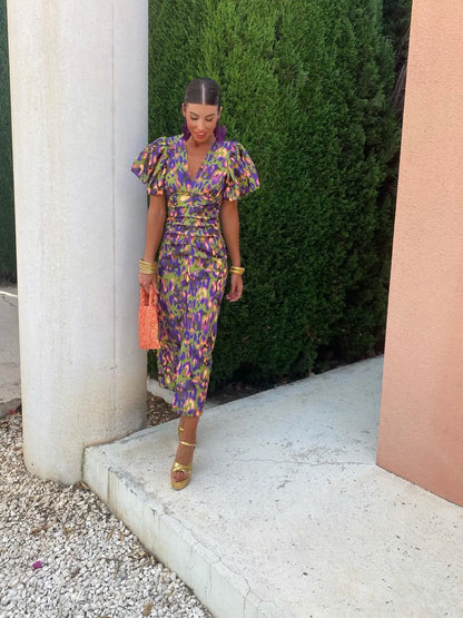 Robe Été Femme Imprimée Florale Décontractée
