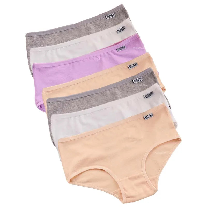 Lot de culottes Femme Coton Extensible Taille Moyenne Coupe