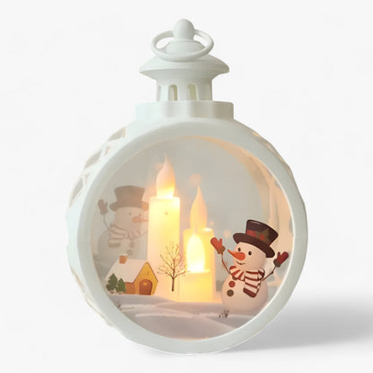 Lampe Lanterne LED Neige Décorative pour Maison