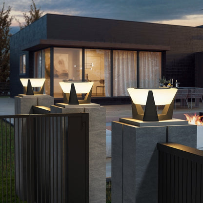 Lampe LED Extérieur Solaire Design Géométrique