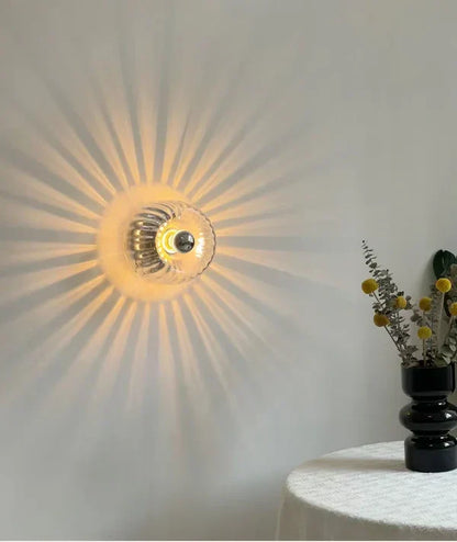 Lampe Murale Design Moderne à Effet Rayons