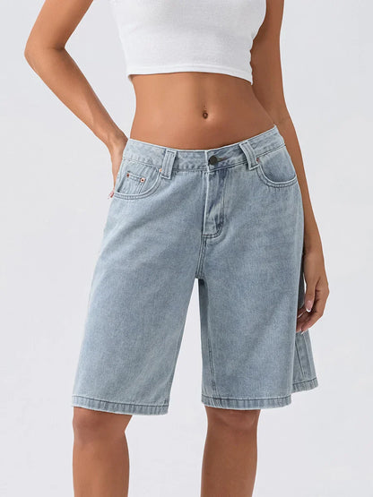 Shorts Jeans Femme Décontractés Taille Relâchée