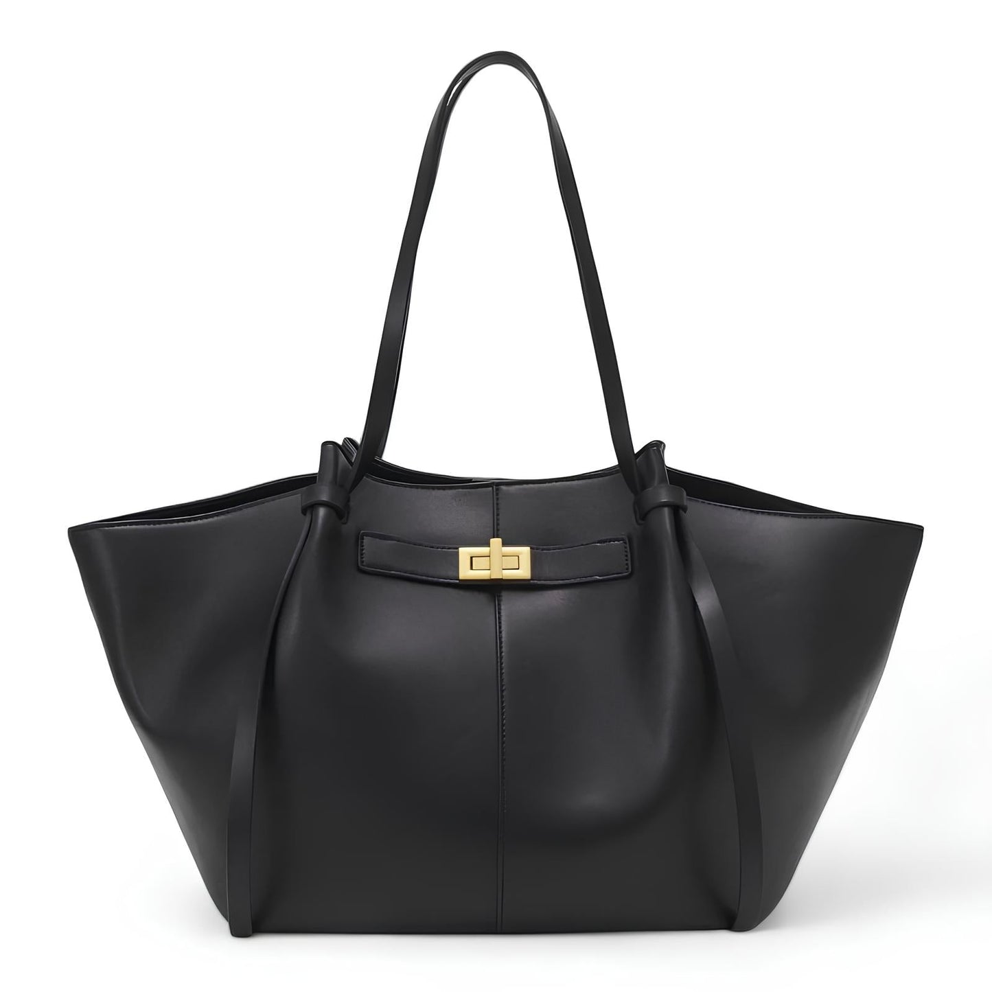 Sac à Main en Cuir Noir Élégant et Résistant - PanierRoyale
