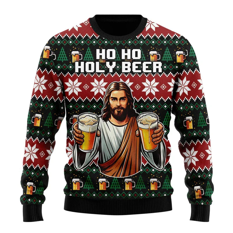Pull de Noël Homme Drôle et Amusant pour Fête