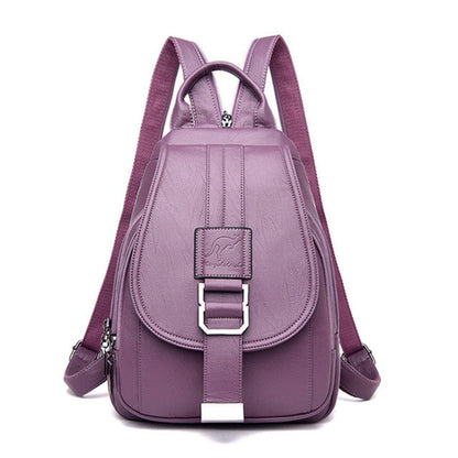 Sac à dos femme en cuir véritable italien