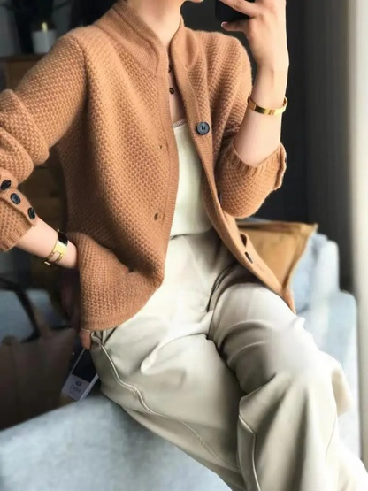 Cardigan Femme Hiver Boutons Cachemire Doux