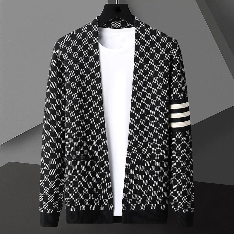 Cardigan Homme Hiver Chaud et Élégant