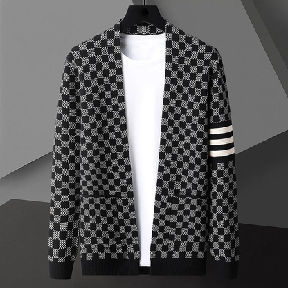 Cardigan Homme Hiver Chaud et Élégant