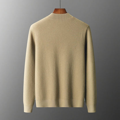 Cardigan D'hiver À Manches Longues Pour Homme | Fermeture Éclair