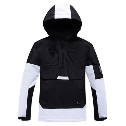 Veste de ski Unisexe Imperméable Coupe-vent avec Capuche Moderne