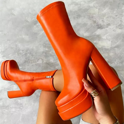 Bottines Femme Chic à Talon pour Travail et Loisirs