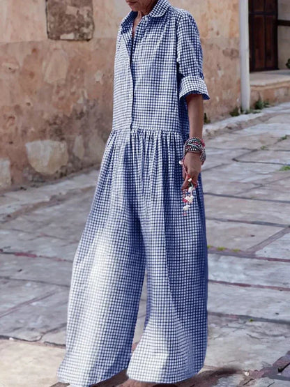 Robe à carreaux Chic et Féminine pour Femme - PanierRoyale